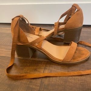 Chestnut Lace Up Heels